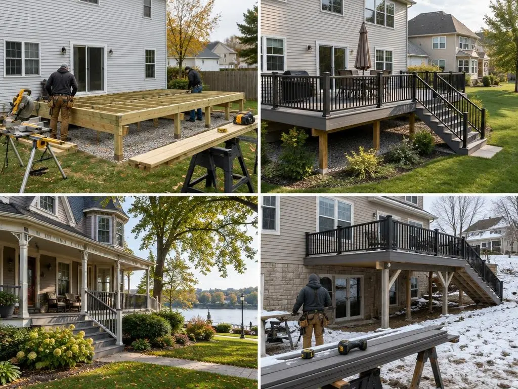 Composite Deck Building in Elgin, IL